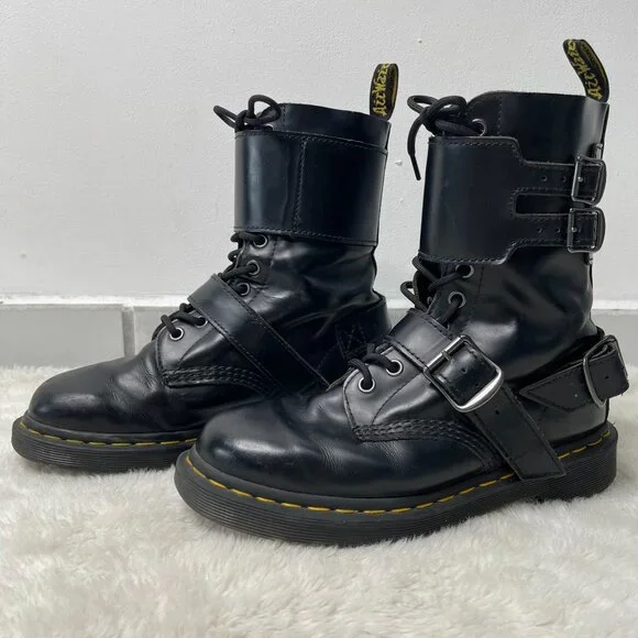 Joska Smooth Dr Martens 1490 Joska 1490 Joska Stud In Black Martens